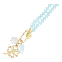 Ketting glaskralen...