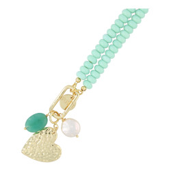 Ketting glaskralen...