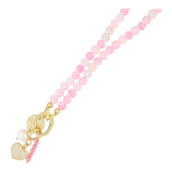 Ketting halfedelsteen mat...