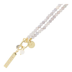 Ketting halfedelsteen mat...