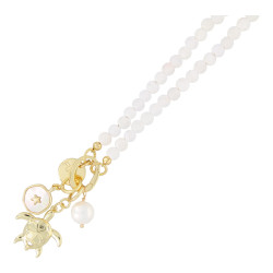 Ketting halfedelsteen mat...