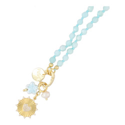 Ketting halfedelsteen...
