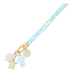Ketting schelp 3x5mm...