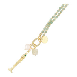 Ketting 4mm halfedelsteen...