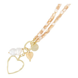 Ketting blokjes schelp...