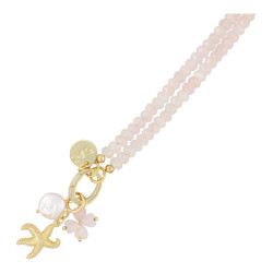 Ketting halfedelsteen facet...