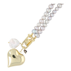 Ketting zoetwaterparel 8mm...