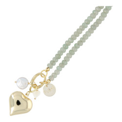 Ketting halfedelsteen facet...