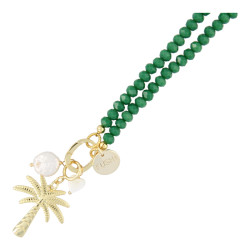 Ketting halfedelsteen facet...