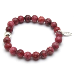 Armband facet 6mm (champagne)