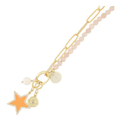 Ketting halfedelsteen en...