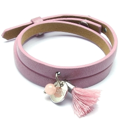 Armband facet 6mm (champagne)