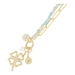 Ketting halfedelsteen en...