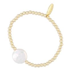 Armband 4mm 14krt met ronde...