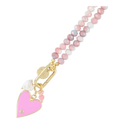 Ketting 8mm glaskralen...
