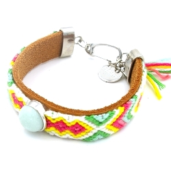 Armband facet 6mm (champagne)