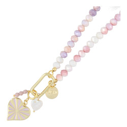 Ketting 8mm glaskralen...
