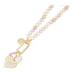 Ketting 8mm glaskralen...