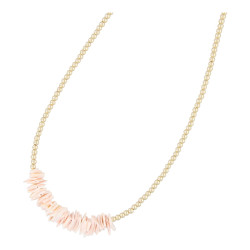 Ketting 3mm 14krt en schelp...
