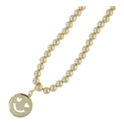 Ketting 8mm 14krt verguld...
