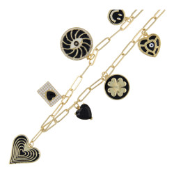 Ketting schakel metaal goud...