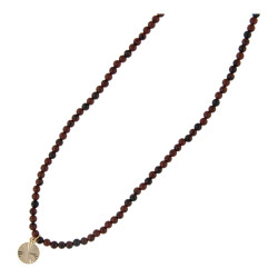 Ketting halfedelsteen 3mm...