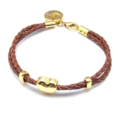 Armband facet 6mm (champagne)