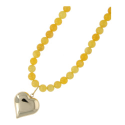 Ketting halfedelsteen 8mm...