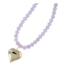 Ketting halfedelsteen 8mm...
