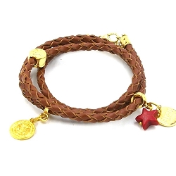 Armband facet 6mm (champagne)