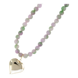 Ketting halfedelsteen 8mm...