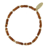 Armbanden 14krt goud bruin