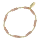 Armbanden 14krt goud zalm/oranje