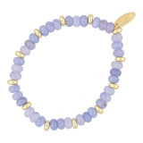 Armbanden 14krt goud paars/lila