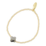 Armbanden 14krt goud grijs